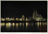 Köln .am Rhein- Festbeleuchtung / Cologne sur le Rhin, illumination de gala