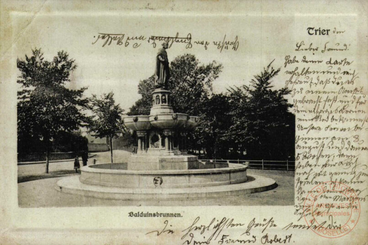 Trier. Balduinsbrunnen.