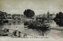 CHATEAU-GONTIER (Mayenne) / Arrivée du Bâteau à vapeur d'Angers