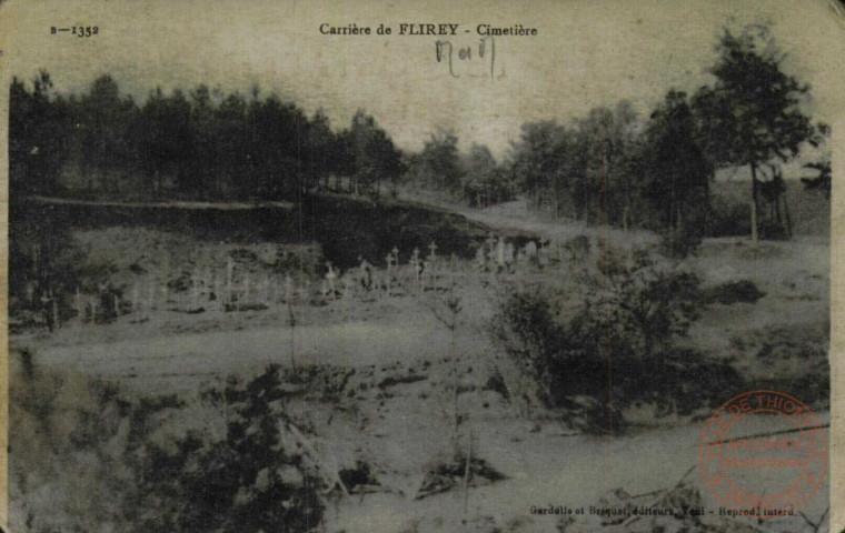 Carrière de FLIREY.- Cimetière