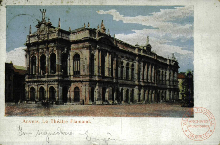 Anvers. Le Théâtre Flamand.