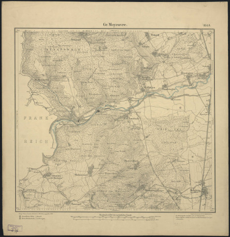 GR. MOYEUVRE - Rosselingen, Gr. Moyeuvre, Fameck, Malancourt, Maizières bei Metz.