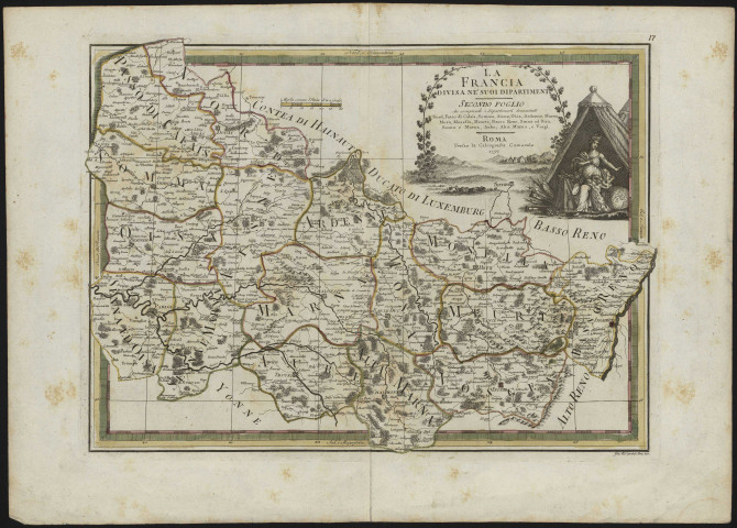 LA FRANCIA DIVISA NE'SUOI DIPARTIMENT / SECONDO FOGLIO