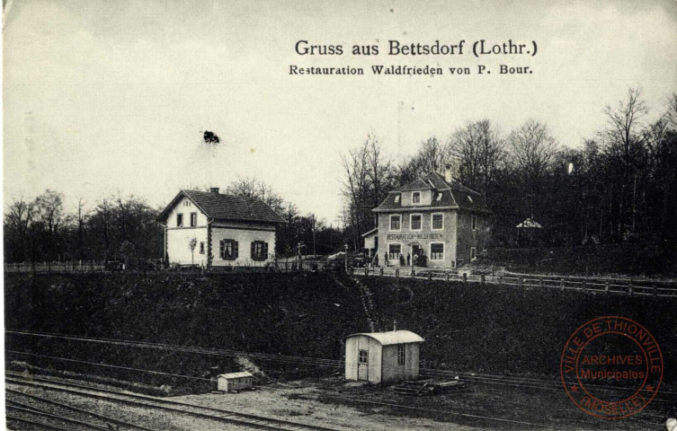 Gruss aus Bettsdorf (Lothr.) - Restauration Waldfrieden von P. Bour