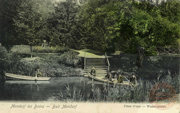 Place des jeux.- Bad Mondorf. Pièce d'eau - Wasserpartie.