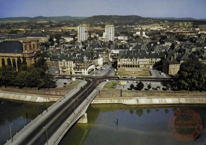 Thionville (Moselle) - Vue générale et le Pont des Alliés