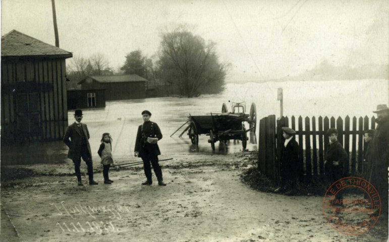 Diedenhofen - Hochwasser 11.11.1910