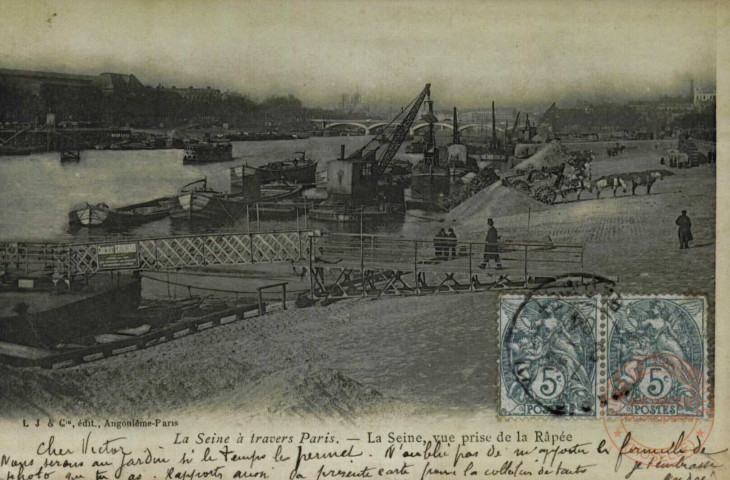 La Seine a travers Paris - La Seine vue prise de la Râpée