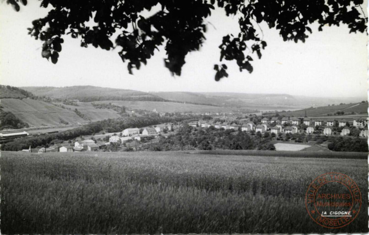 Environs de Sierck-les-Bains - Apach - Vue sur les trois frontières (France - Allemagne - Luxembourg)