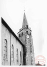 Eglise Saint-Martin de Cattenom, tour massive polygonale avec fenêtres XIe