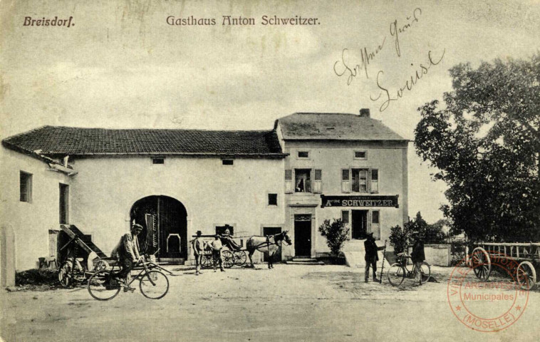 Breisdorf. Gasthaus Anton Schweitzer