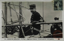 Locomotion Aérienne - De Rue (Capitaine FERBER) à bord de son aéroplane