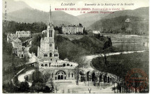 Lourdes - Ensemble de la Basilique et du Rosaire