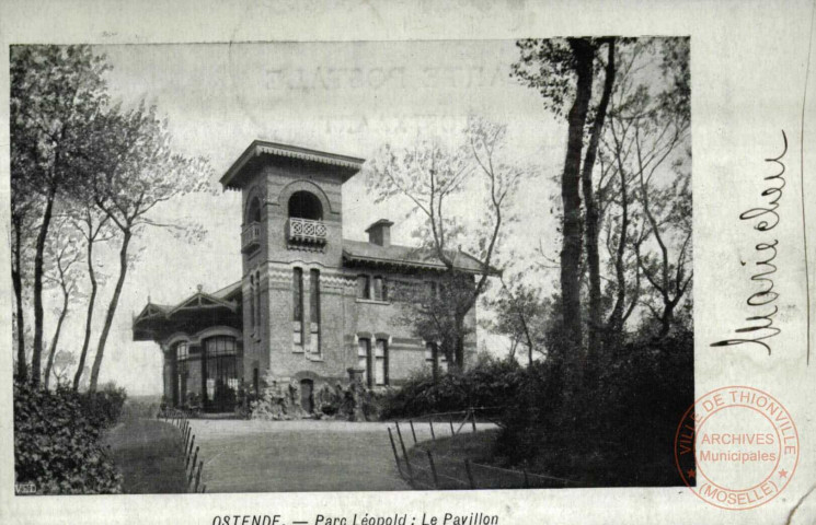 Ostende.-Parc Léopold:Le Pavillon