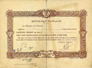 Certificat de contribution volontaire destiné à faciliter l'assainissement financier par l'amortissement de la dette à court terme.