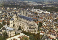 Bourges (Cher) - Vue aérienne sur la Cathédrale