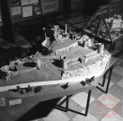 Exposition sur les fortifications à Thionville en 1970 par Georges Martig - Maquette du château de Bourscheid
