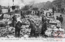 Cartes d'Autrefois (1890-1920) - Commerce, foires et marchés - Boulogne-sur-Mer - Le triage du poisson avant la criée