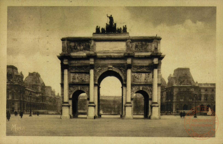 Les Petits Tableaux de Paris - L'Arc de Triomphe du Carrousel et le Louvre