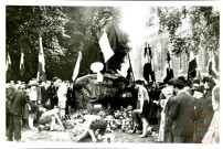 Cérémonie au monument de Clémenceau