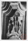 Bildstock situé rue Principale à Puttelange-lès-Thionville, à côté de l'école. Statues de Saint-Donat, Saint-Ferré, Saint-Quirin et Saint-Firmin. Partie haute de 1744 et partie basse (Christ au tombeau) du XVIe