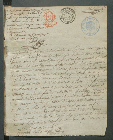 État civil : Registre d'état civil : décès (1797-1798)