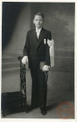 Portrait d'un garçon lors de sa communion ou profession de foi