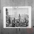 Thionville après les bombardements de 1870 - Rue de Paris et Beffroi