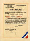 Citation, à titre posthume, à l'ordre du corps d'armée pour Mr. Marchal professeur à Thionville pour son courage et son sang-froid lors du bombardement du 20 novembre 1944.