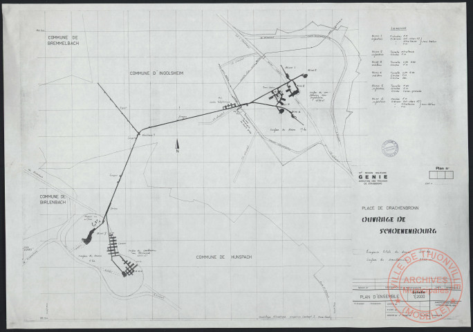 PLACE DE DRACHENBRONN. OUVRAGE DE SCHOENBOURG.