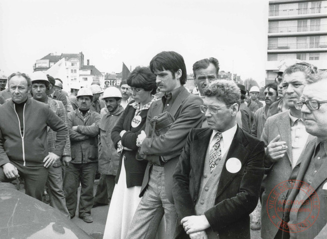 [Usinor, sidérurgie, manifestation à Thionville]