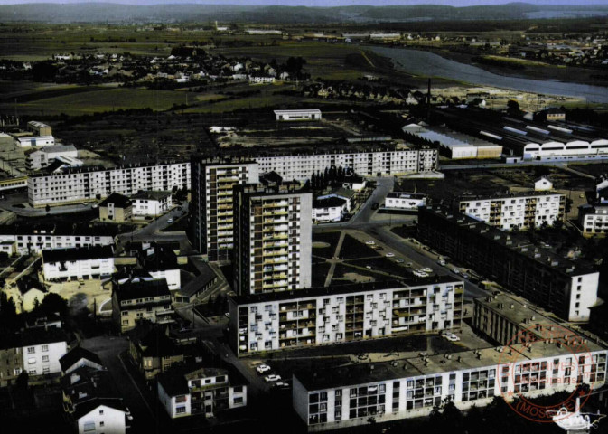 Thionville : Vue panoramique aérienne.