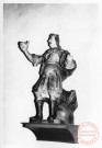 Statue de Saint-Michel située dans la chapelle du cimetière de Cattenom