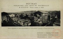 BOI'MAT INDUSTRIE DES BOIS ET MATERIAUX - Vue partielle des chantiers à Valleroy raccordés au Chemin de Fer de l'Est - M. Kuntsch - Maison fondée en 1898