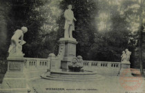 Wiesbaden, Gustav Freytag-Denkmal.