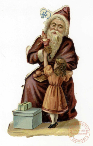 Père Noël et enfant