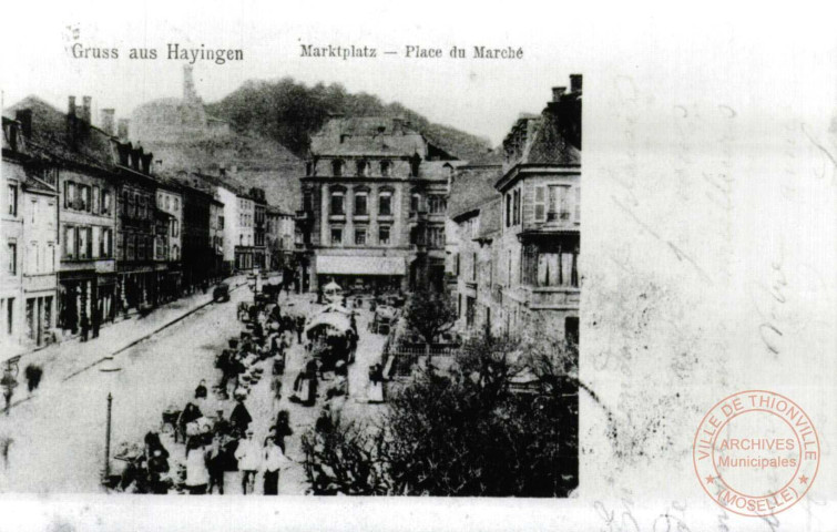 Gruss aus Hayingen - Marktplatz / Place du Marché
