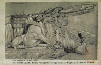 Un Dirigeable Boche ' Zeppelin' est apportée en Trophée au Lion de Belfort