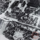 [Vue aérienne en 1914 côté parc Napoléon, avenue de Gaulle, avenue Albert 1er et avenue Clémenceau - Inondation de juillet 1914]