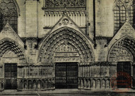 POITIERS (Vienne). Cathédrale Saint-Pierre. Les Grandes Portes de la façade ouest (XVIe)