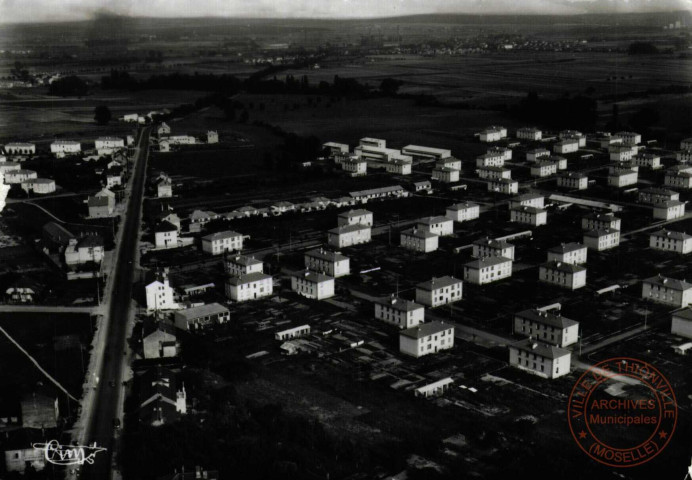 Florange (Moselle) - Rue Nationale et Oury Sud - Vue aérienne