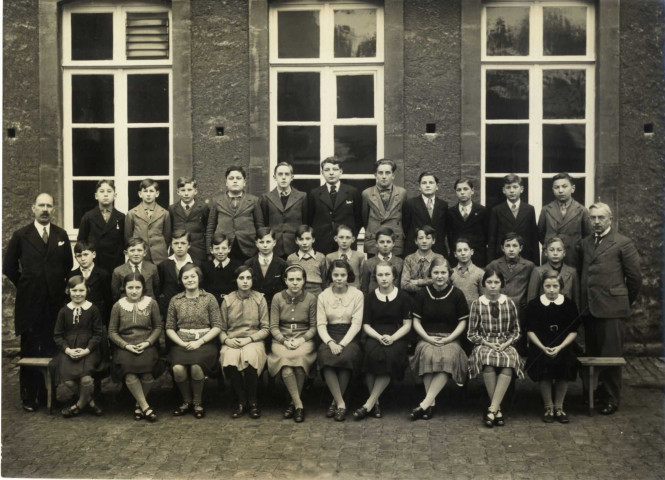 [Photographie de classes de jeunes filles dans les années 1930]