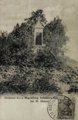 Denkmal des 4 Magdeburg. Infanterie-Regiment bei St-Hubert