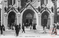 Cartes d'Autrefois (1890-1920) - Evénements et curiosités - Nice - Eglise Notre-Dame