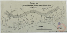 ÜBERSICHTS-PLAN DER RUTCHSTELLEN AM WESTHANGE DER BEFESTIGUNG BEI ILLINGEN