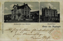 Gruss aus Algringen - Restauration zum Bahnhof - Krankenhaus