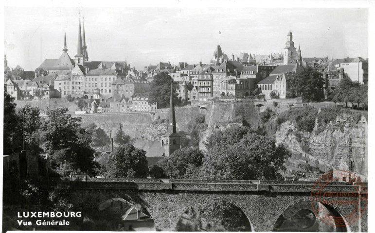 LUXEMBOURG. Vue Générale.