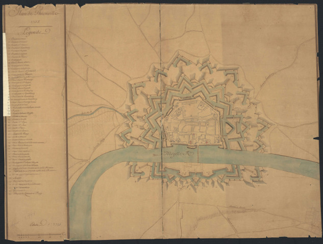 PLAN DE THIONVILLE 1735