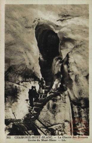 CHAMONIX-MONT-BLANC. - Le Glacier des Bossons. Grotte du Mont-Blanc