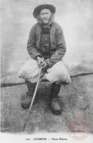 Cartes d'Autrefois (1890-1920) - Folklore et traditions - Quimper - Vieux Breton